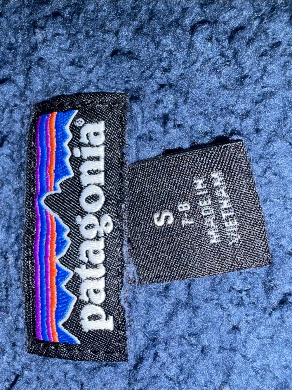 Youth Patagonia Sherpa Fleece Quarter Zip Pullover, Size Small (7-8), Blue